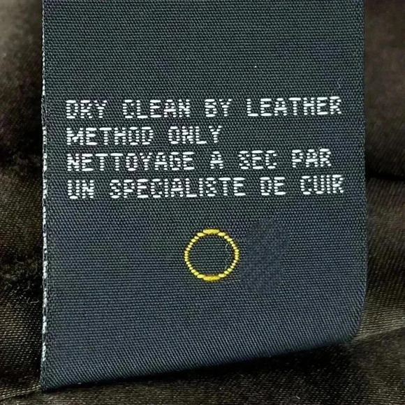 Guillaume Leather Jacket Large – Brown Basket-Weave Trim,‎ Genuine Leather - Picture 10 of 11